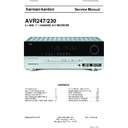 Harman Kardon AVR 247 Service Manual