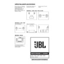 JBL E 60 (serv.man4) User Manual / Operation Manual