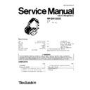 Panasonic RP-DH1200E (serv.man4) Service Manual