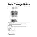 Panasonic SA-MAX100PH, SA-MAX150PH, SA-MAX170PH, SA-MAX200GS, SA-MAX200GSX, SA-MAX200PH, SA-MAX250PH, SA-MAX370EB, SA-MAX370GS, SA-MAX370PU, SA-MAX650P, SA-MAX670P, SA-MAX670PC Service Manual / Parts change notice
