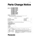 Panasonic SA-MAX370EB, SA-MAX370GS, SA-MAX370PU, SA-MAX670P, SA-MAX770GS, SA-MAX770PU (serv.man3) Service Manual / Parts change notice