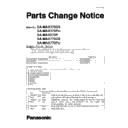 Panasonic SA-MAX370GS, SA-MAX370PU, SA-MAX670P, SA-MAX770GS, SA-MAX770PU Service Manual / Parts change notice