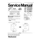 Panasonic SL-PD349, SL-PD687, SL-PD887 Service Manual / Supplement