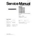 ca-dm4290k, ca-dm4291k, ca-dm4292k, ca-dm4293k, ca-dm4294k (serv.man2) service manual