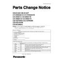 Panasonic CN-D105H, CN-D105T, CY-VHD9401U, CY-VHD9401N, CX-DH801U, CX-DH801N, CX-DH801W, CX-DH801H, CQ-VD7005U, CQ-VD7005N, CQ-VD7005W, CN-NVD905U Service Manual / Parts change notice