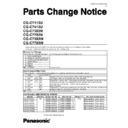 Panasonic CQ-C7113U, CQ-C7413U, CQ-C7303N, CQ-C7703N, CQ-C7303W, CQ-C7703W Service Manual / Parts change notice