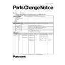 Panasonic EP-MA70, EP-MA70CX890, EP-MA70KX890, EP-MA70CX892 Service Manual / Parts change notice