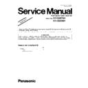 Panasonic KV-S5076H, KV-S5046H (serv.man5) Service Manual / Supplement