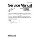 Panasonic KV-S5076H-U, KV-S5046H-U, KV-SL5100 Service Manual / Supplement