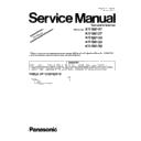 Panasonic KV-S8147, KV-S8127, KV-S8150, KV-S8130, KV-S8120 (serv.man2) Service Manual / Supplement
