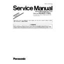 Panasonic KMS0908679SE Service Manual / Supplement