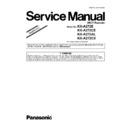 kx-a272e, kx-a272ce, kx-a272al, kx-a272cx (serv.man2) service manual / supplement