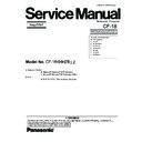 Panasonic CF-18KHHZB Simplified Service Manual