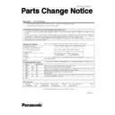 Panasonic CF-Y2 (serv.man3) Service Manual / Parts change notice