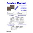 Panasonic TX-21CK1C, TX-21CK1B Service Manual / Supplement