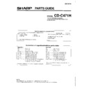Sharp CD-C471H (serv.man2) Service Manual / Parts Guide