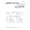 Sharp CD-XP700H Service Manual / Parts Guide