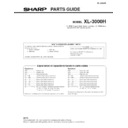 Sharp XL-3000 (serv.man3) Service Manual / Parts Guide