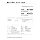 Sharp XL-65H Service Manual / Parts Guide