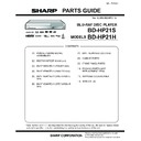 Sharp BD-HP21H (serv.man9) Service Manual / Parts Guide