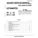 Sharp DV-740 Service Manual / Specification