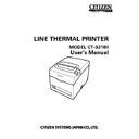 citizen printers (serv.man4) user manual / operation manual