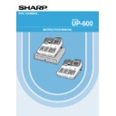 Sharp UP-600, UP-700 (serv.man27) User Manual / Operation Manual