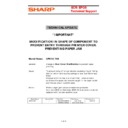 Sharp UP-600, UP-700 (serv.man54) Service Manual / Technical Bulletin
