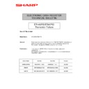Sharp UP-600, UP-700 (serv.man67) Service Manual / Technical Bulletin