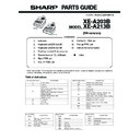Sharp XE-A213 (serv.man5) Service Manual / Parts Guide