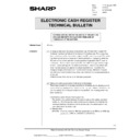 Sharp DOS HOSPITALITY (serv.man46) Service Manual / Technical Bulletin