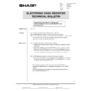 Sharp ER-A750 (serv.man20) Service Manual / Technical Bulletin