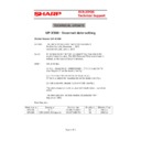 Sharp UP-X300 (serv.man122) Service Manual / Technical Bulletin