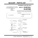 Sharp R-657W (serv.man13) Service Manual / Parts Guide