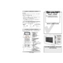 Sharp R-84ST Handy Guide