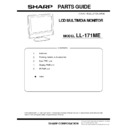 Sharp LL-171ME (serv.man4) Service Manual / Parts Guide