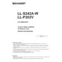 Sharp LL-P202V (serv.man6) User Manual / Operation Manual