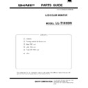 Sharp LL-T1610W (serv.man12) Service Manual / Parts Guide
