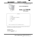 Sharp LL-T1811W (serv.man11) Service Manual / Parts Guide