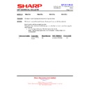 Sharp PN-70TA3 (serv.man31) Service Manual / Technical Bulletin