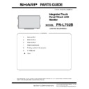 Sharp PN-L702B (serv.man8) Service Manual / Parts Guide