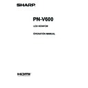 Sharp PN-V600 (serv.man7) User Manual / Operation Manual