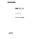 Sharp PN-Y325 (serv.man4) User Manual / Operation Manual