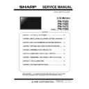 Sharp PN-Y325 Service Manual