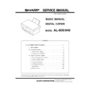 Sharp AL-840 (serv.man3) Service Manual