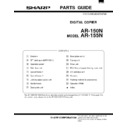 Sharp AR-150 (serv.man20) Service Manual / Parts Guide