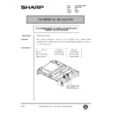 Sharp AR-161 (serv.man153) Service Manual / Technical Bulletin