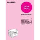 Sharp AR-161 (serv.man21) User Manual / Operation Manual