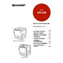 Sharp AR-250 (serv.man8) User Manual / Operation Manual