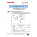 Sharp AR-280 (serv.man100) Service Manual / Technical Bulletin